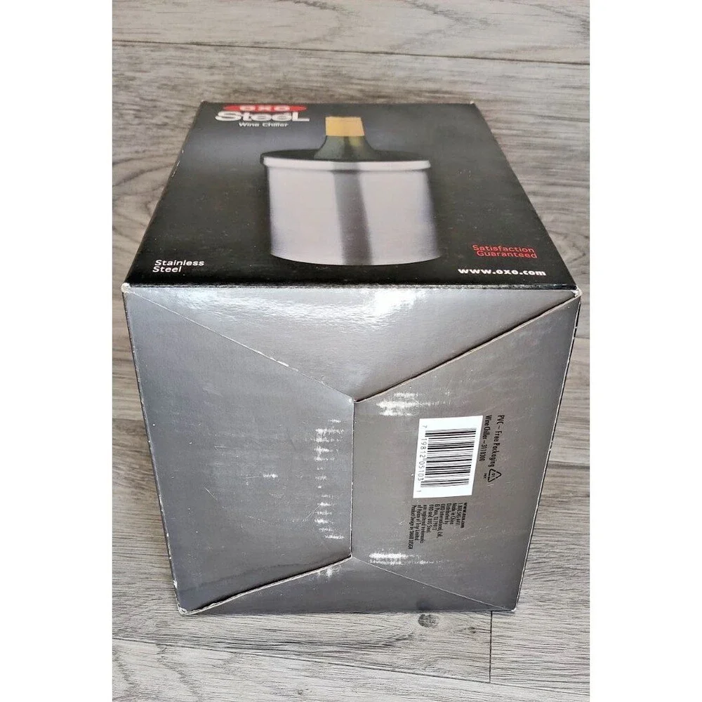 OXO Stainless Steel Wine Bottle Chiller Cooler Double Wall Insulated Brand New